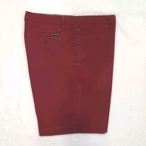 Men's Airwalk Burgundy Flat Front Shorts Size 38